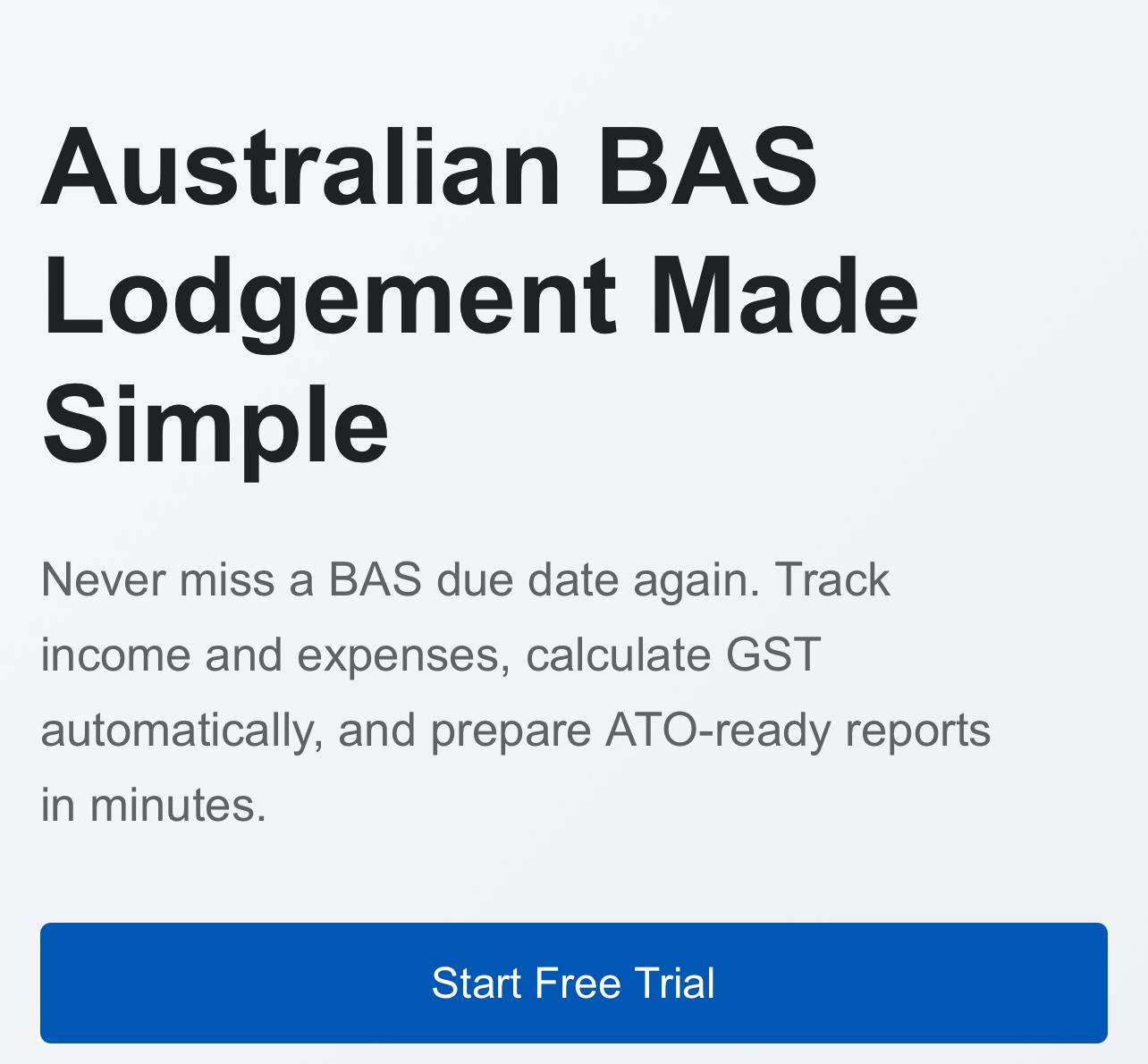 BAS Lodgment Manager