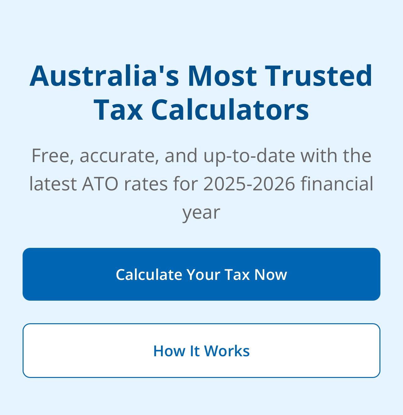 Tax Calculator Australia